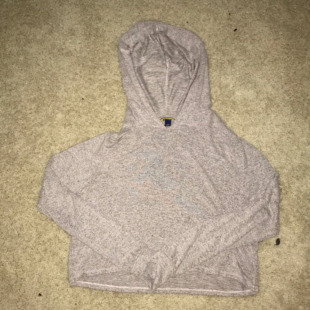 super soft stretchy cropped hoodie